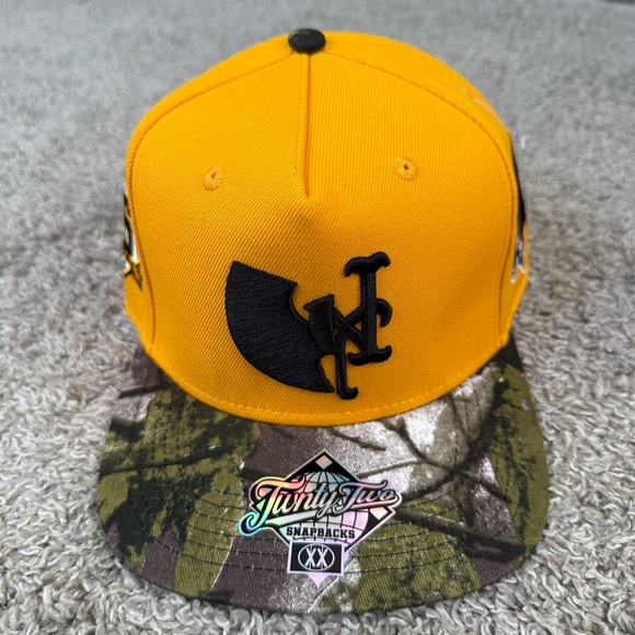 🔴Wu-Tang Hat Twnty Two Yellow Camouflage NY Mets Raekwon Ghostface Killah